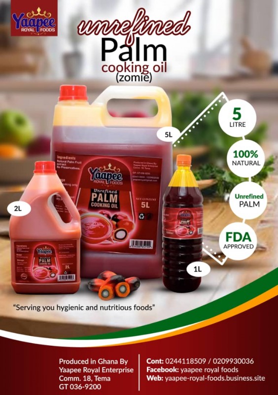 Palm cooking oil from Ghana